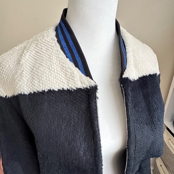 3.1 Phillip Lim Fur Bomber jacket black white black 6 - Picture 4 of 15